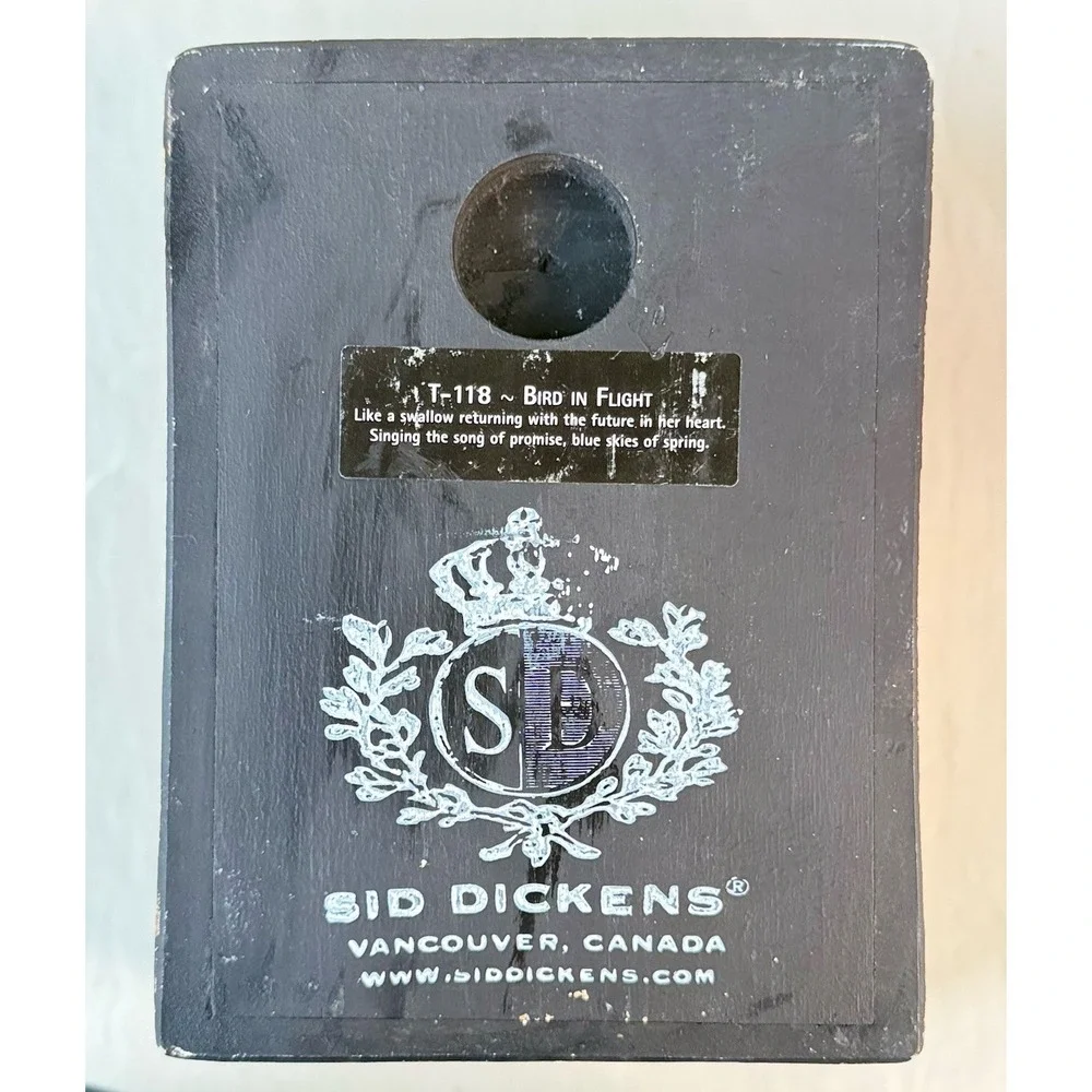 Sid Dickens Memory Block T-118 Bird In Flight RARE Retired Tile #965